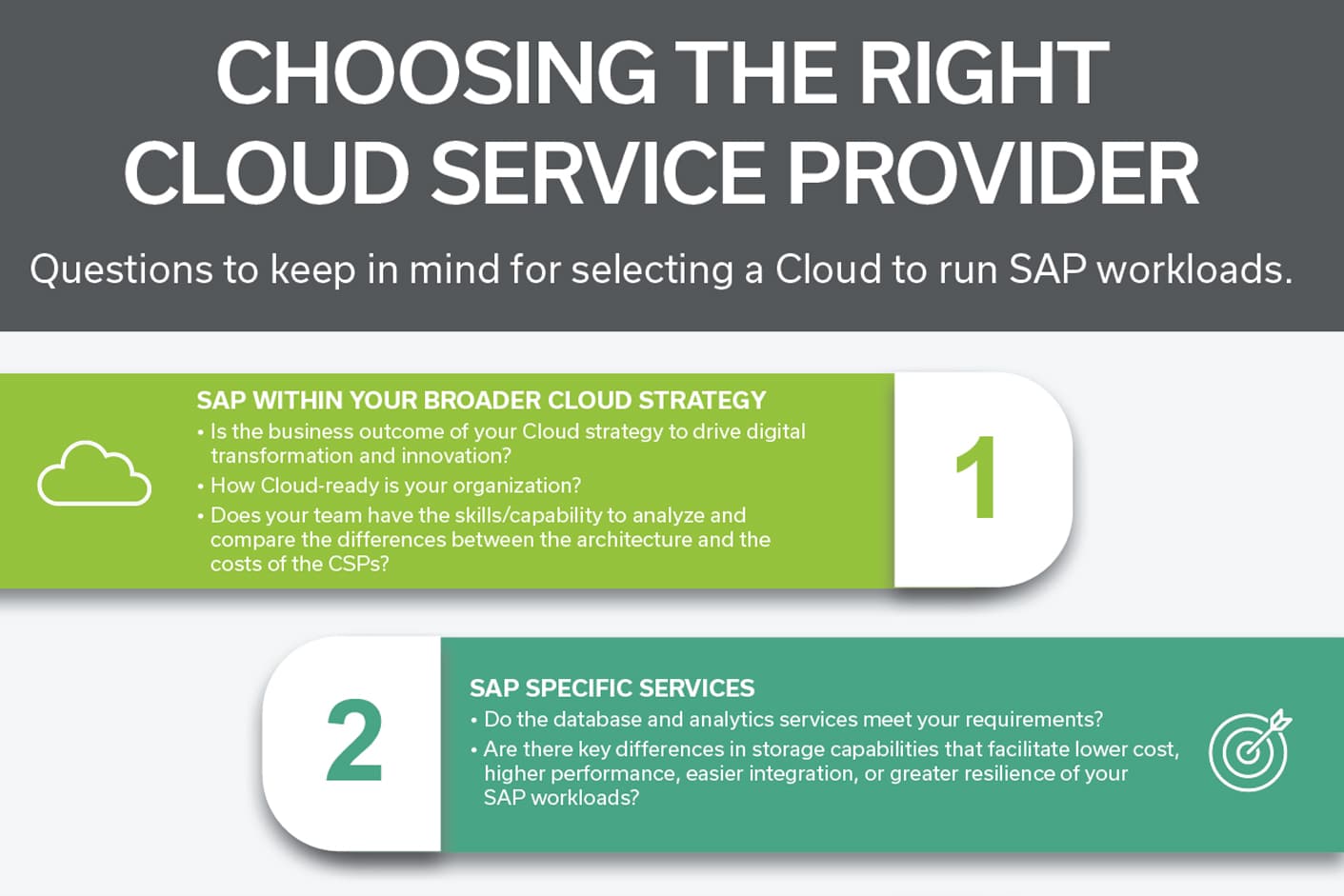 How to choose the right cloud service provider